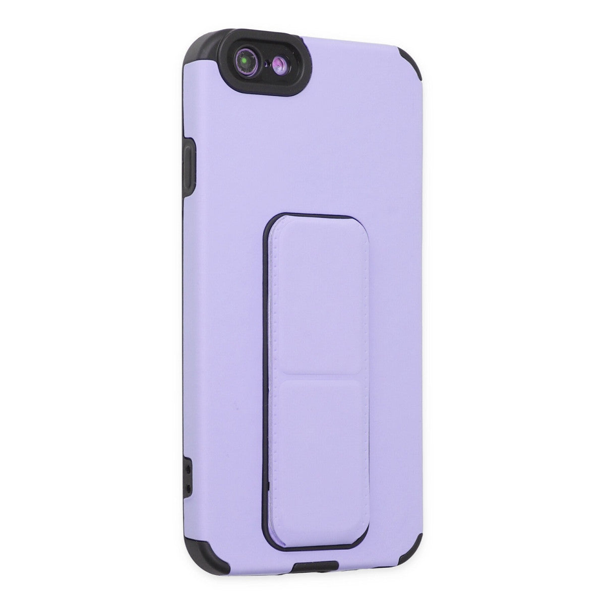 iPhone 6 Kılıf Mega Standlı Silikon - Lila