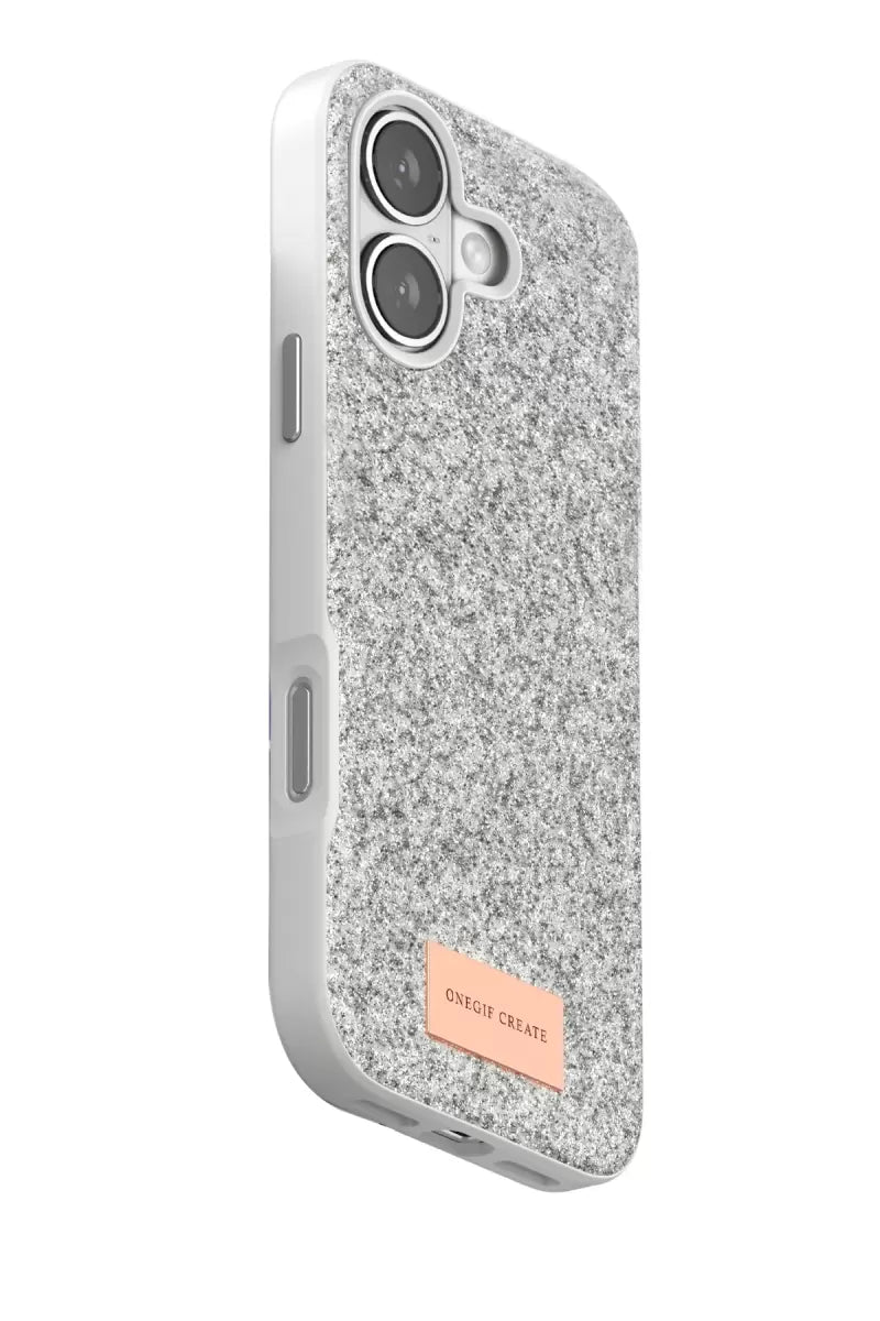 iPhone 17 Bright Simli Kapak - Beyaz