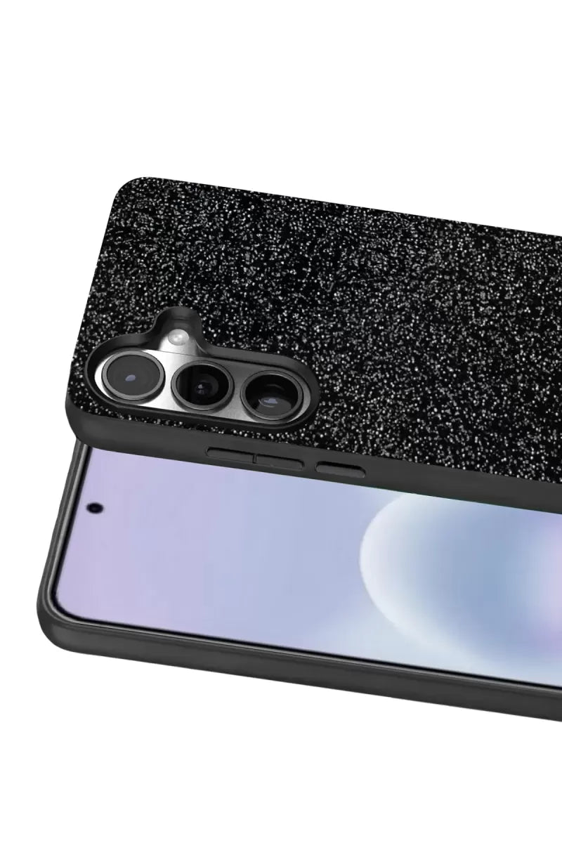Galaxy A57 5G Bright Simli Kapak - Siyah