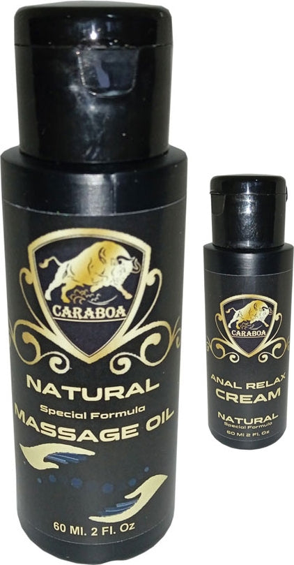 Caraboa 60 ml Naturel Erotikmasaj Yağı Yanında Analrelax Cream