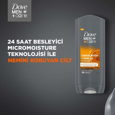 Vücut, yüz ve saç için 3'ü 1 arada duş jeli, 400 ml