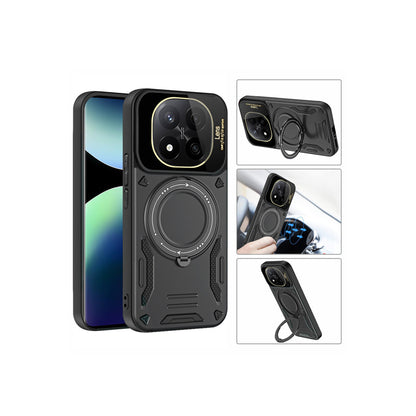 Redmi Note 14 Pro Plus Kılıf Joy Lens Standlı Kapak - Siyah