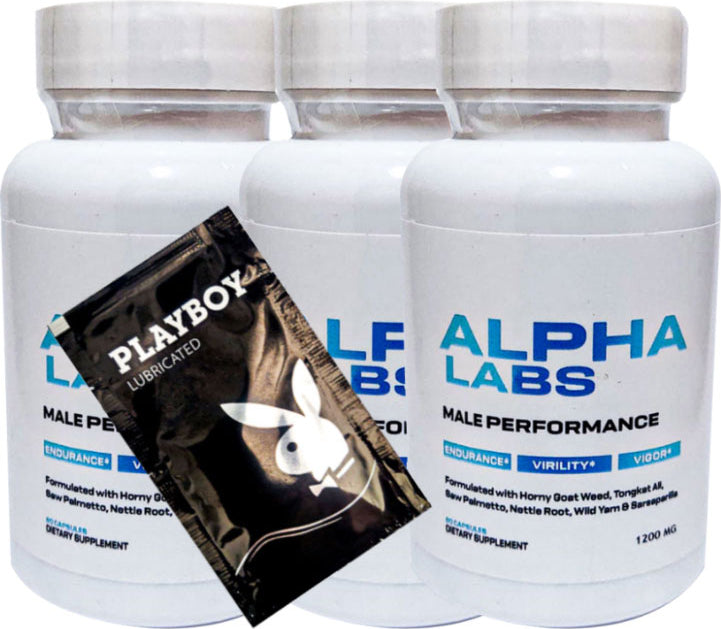 Playboy Jel + Alpha Labs Erkeklere Özel Soft Jel Formunda 60lı x 3 adet