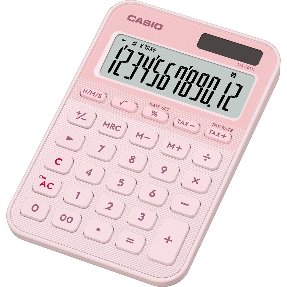 Casio MS-20YC-LP-W-DP Açık Pembe Masaüstü Hesap