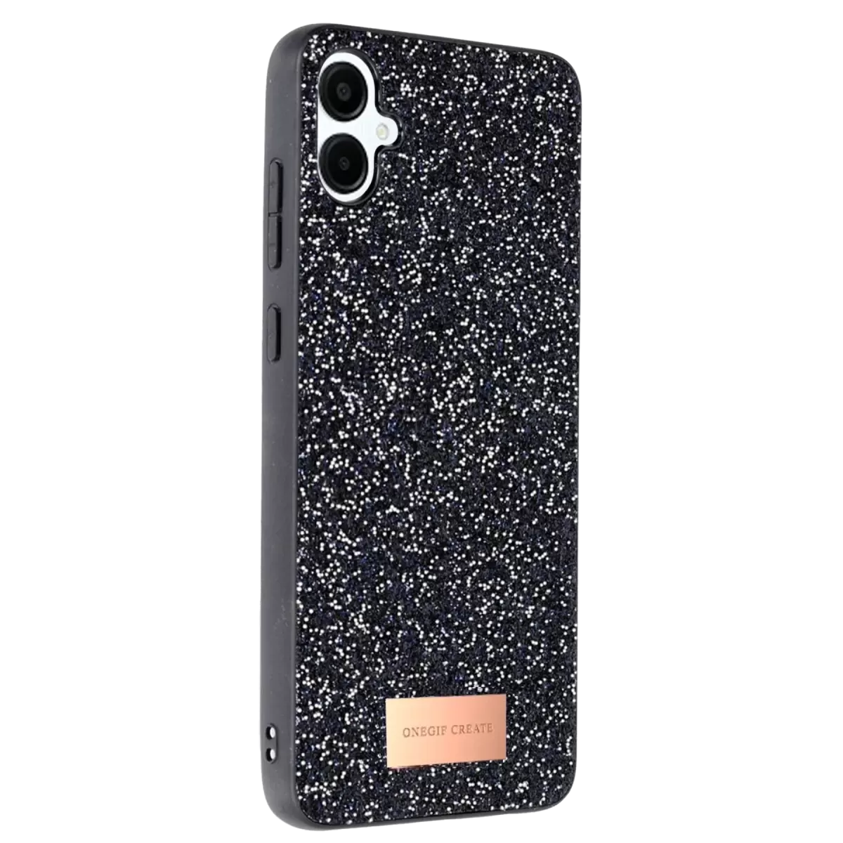 Galaxy A06 Bright Simli Kapak - Siyah
