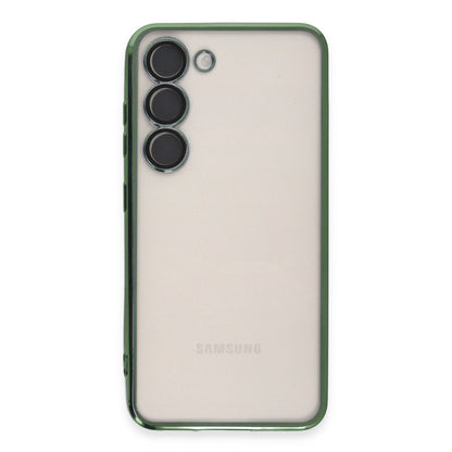 Galaxy S23 Kılıf Razer Lensli Silikon - Yeşil