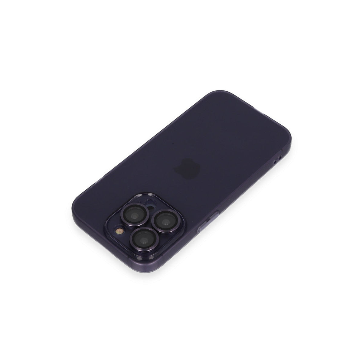 iPhone 14 Pro Max Kılıf Luko Lens Silikon - Derin Mor