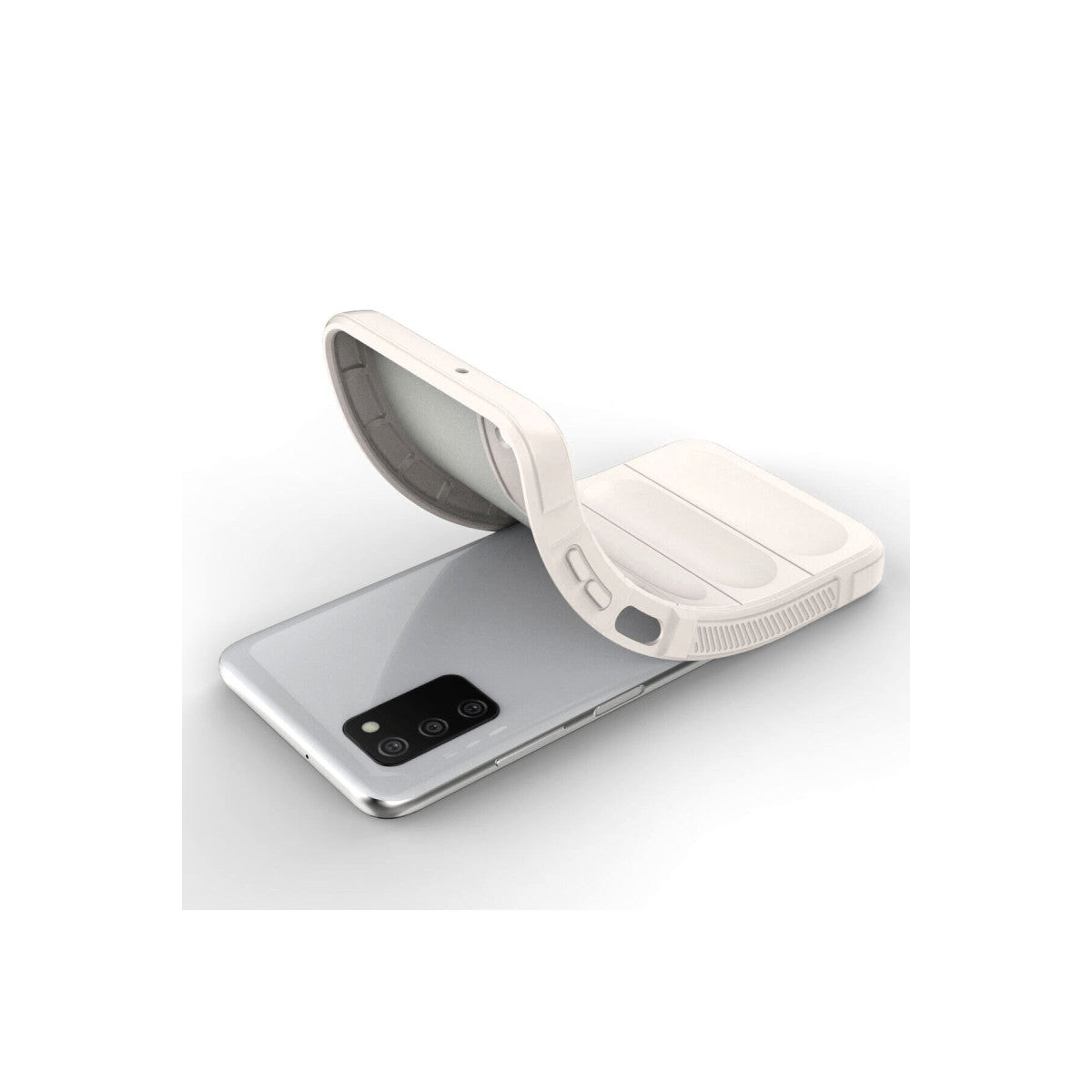 Galaxy A03S Kılıf Optimum Silikon - Krem