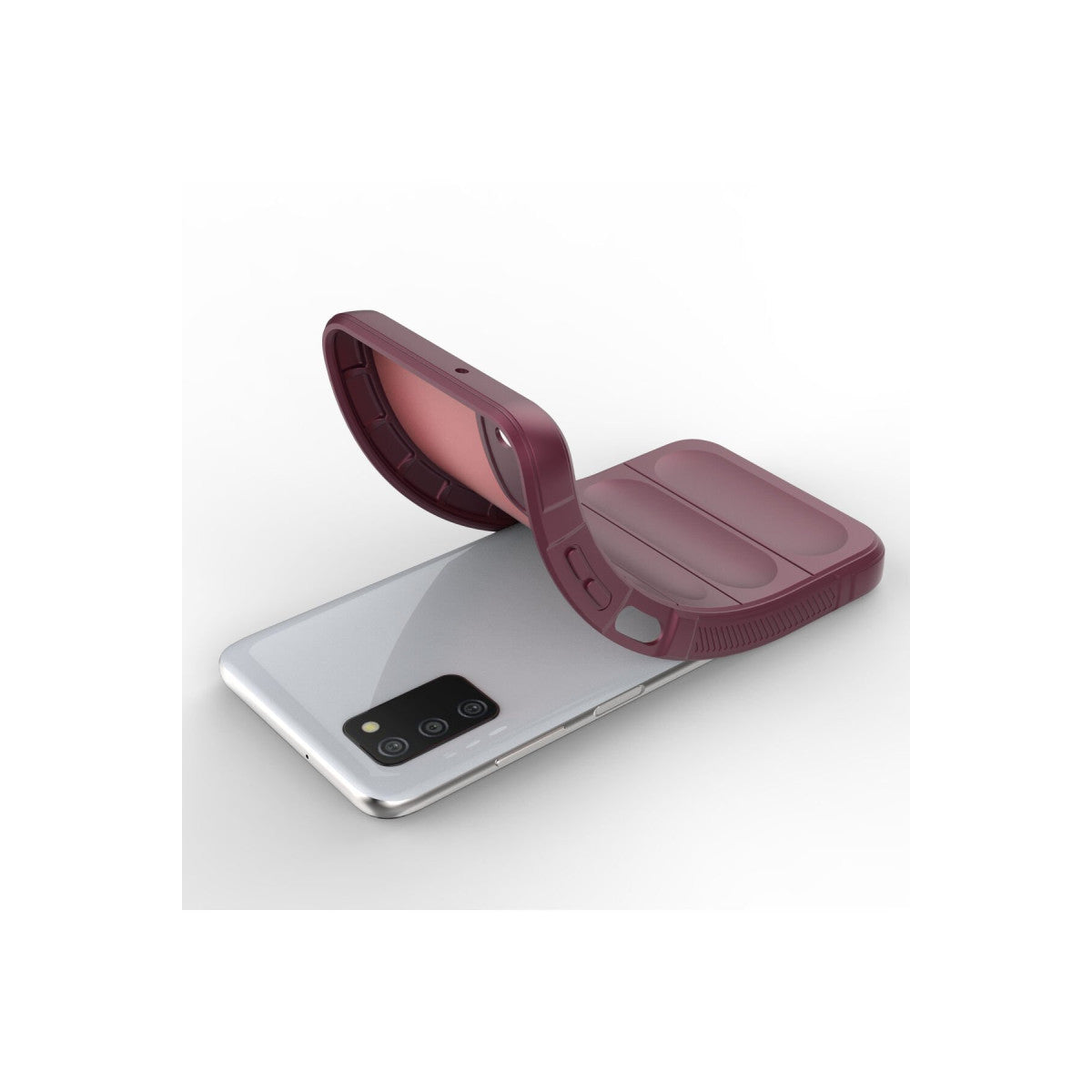 Galaxy A03S Kılıf Optimum Silikon - Bordo