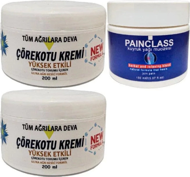 Çörek Otu Kremi Xl Boy 2X200 ML+150 ml Painclass Kuyruk Yağı Kremi