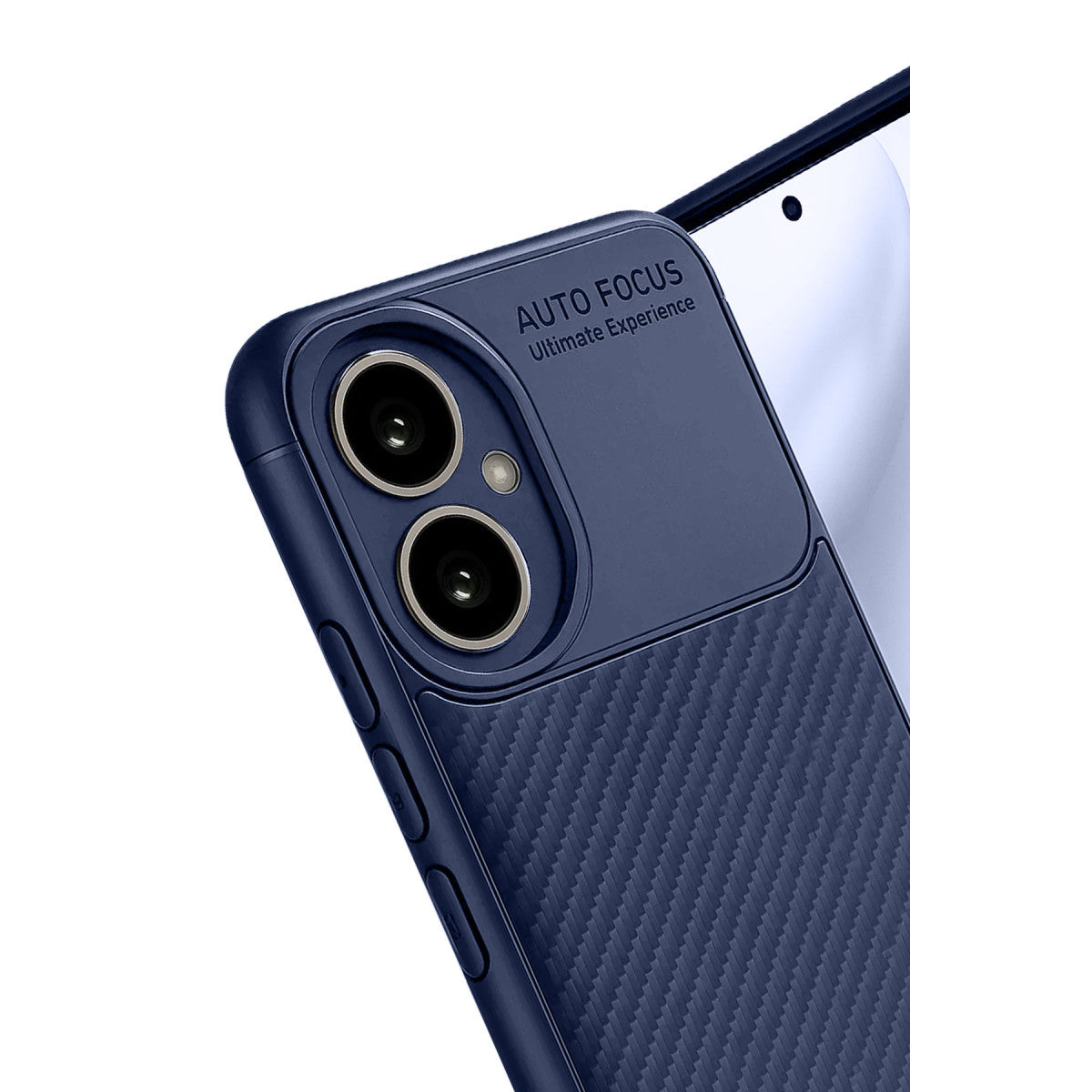 400 Kılıf Auto Focus Karbon Kapak - Lacivert