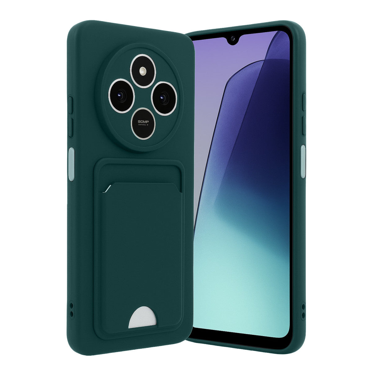 Redmi 14C Kelvin Kartvizitli Silikon - Koyu Yeşil