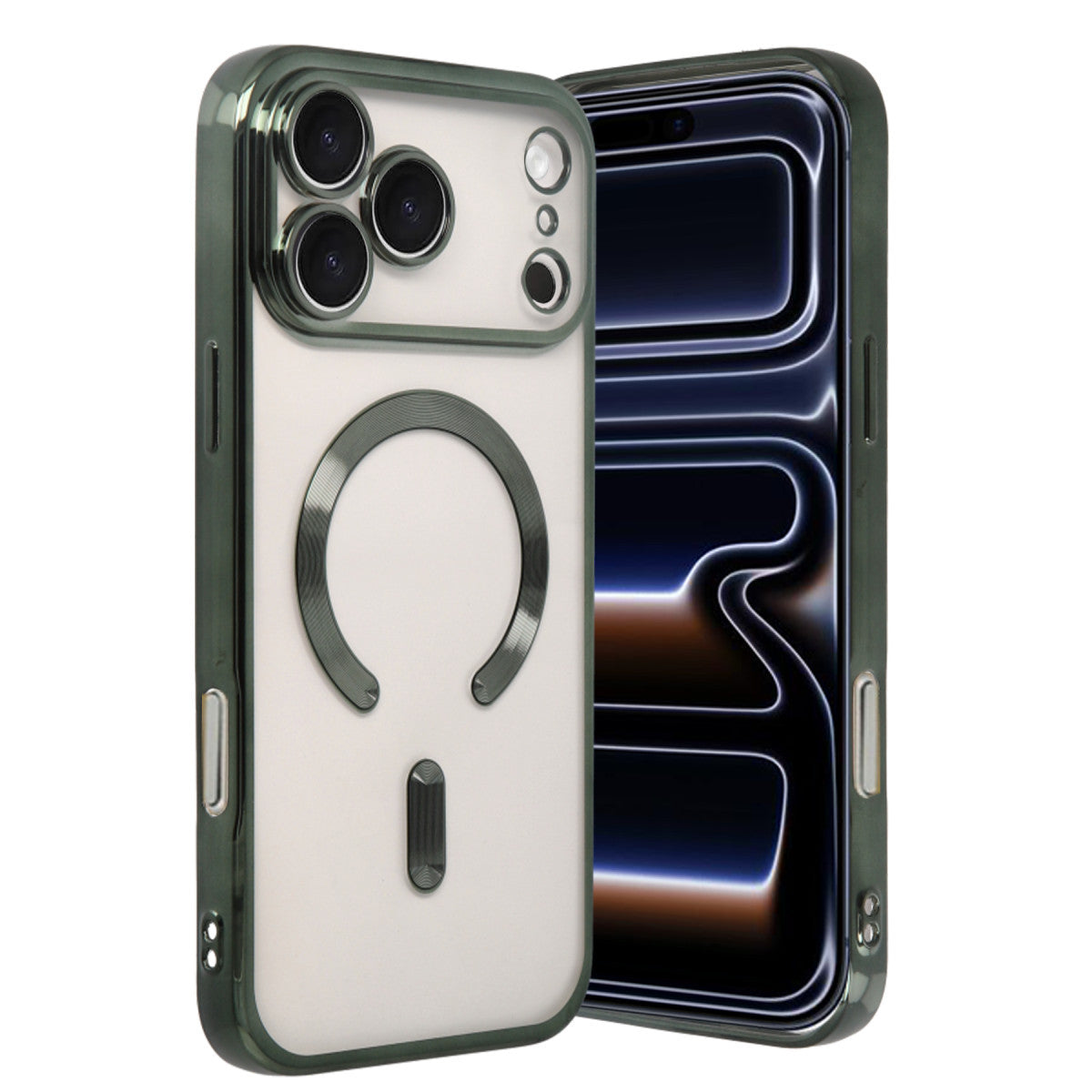 iPhone 17 Pro Kross Magneticsafe Kapak - Koyu Yeşil