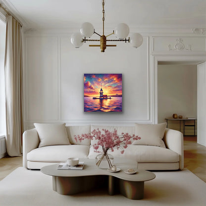 Kız Kulesi Kanvas Tablo 90x90cm