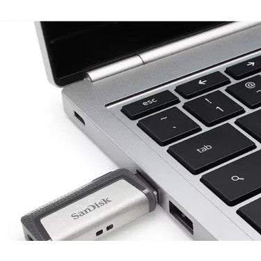 Sandisk 32GB Type-C Dual 3.0 USB Flash Bellek Şifre Koruma Özellikli Mobil Cihazlarla