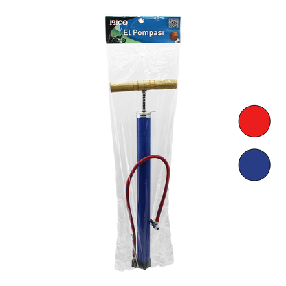 El Pompası 55 cm Metal Gövde Ahşap Kol (Bisiklet/Top/Motor)
