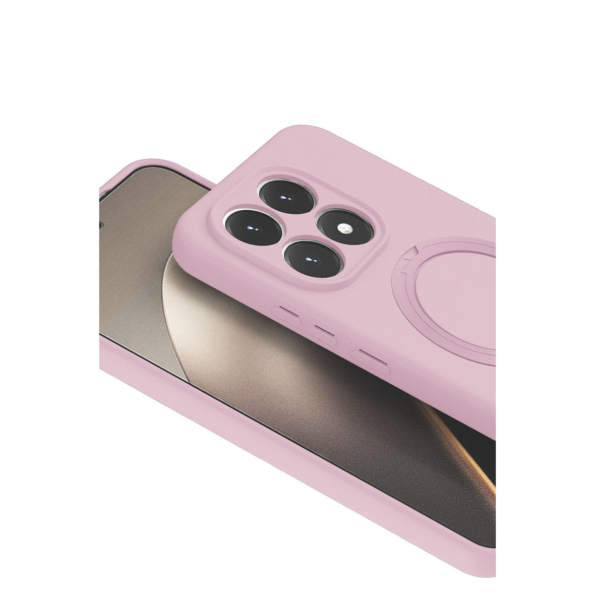 Mi 15T Regal Magsafe Standlı Kapak - Açık Pembe