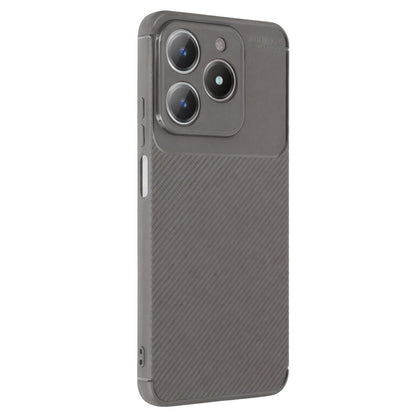 Realme C61 Kılıf Auto Focus Karbon Kapak - Gri