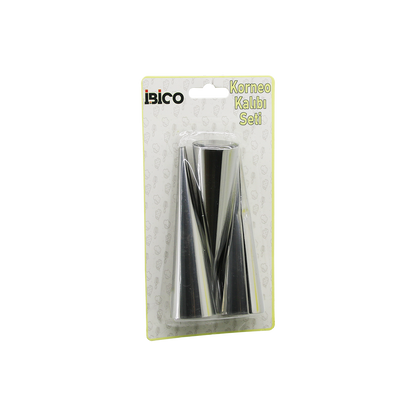 Metal Pasta Dekorasyon Kalıbı 3lü (Çap 3.4 cm x 12 cm)