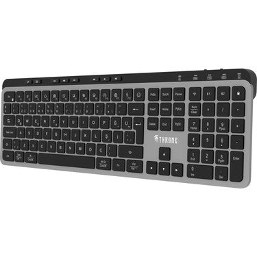 Premium Alüminyum-Metal Multimedya Tuşlu Klavye - Windows ve Macos Uyumlu