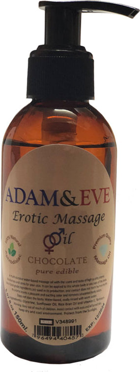 Adam & Eve Chocolate 150 ml Natural Adam&eve ER0TIC Massage Oil | Boy Aromatik Çikolatalı Adam Eve ER0TIK Masaj Yağı