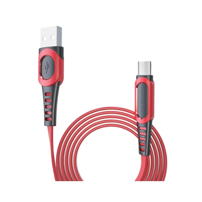 DC01 Süper Hızlı Micro USB Kablo 1M 2.4A - Kırmızı