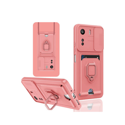 Redmi 13C Kılıf Zuma Kartvizitli Yüzüklü Silikon - Pembe