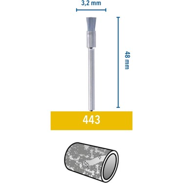 Karbon Çelik Fırça, 3.2 mm ile Yüzey Temizliğinde Yüksek Performans