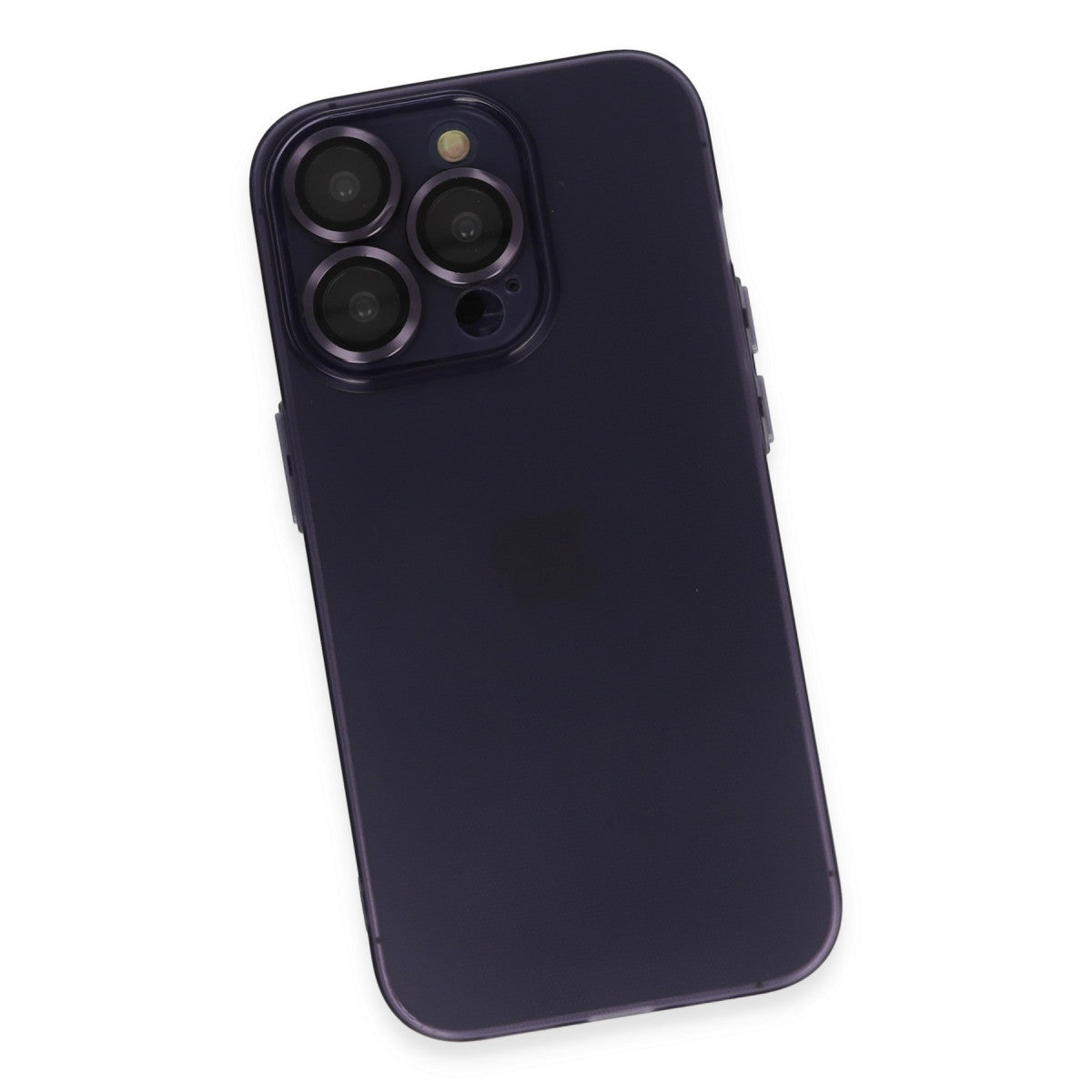 iPhone 14 Pro Max Kılıf Luko Lens Silikon - Derin Mor