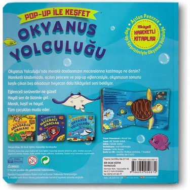 Okyanus Temalı Hareketli Kitap - Pop-up Eğlencesi