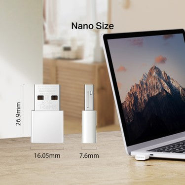 Mercusys MA30N | AC1300 Mbps Dual?Band Wi?Fi 5 Nano USB Adaptör | MU?MIMO | Tak & Çalıştır