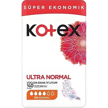 24'lü Ultra İnce Normal Hijyenik Ped, Yüksek Koruma ve Anti Alerjik