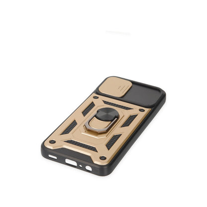 Galaxy A03 Kılıf Pars Lens Yüzüklü Silikon - Gold