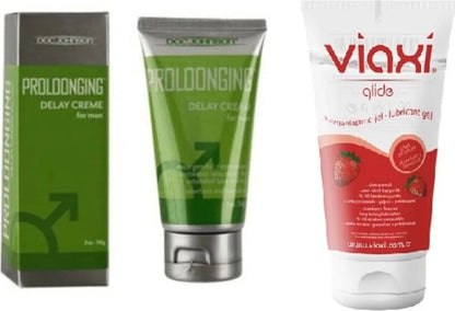 Viaxi Proloongıng Krem 56 Ml+Viaxi Çilek Aromalı Kayganlaştırcı