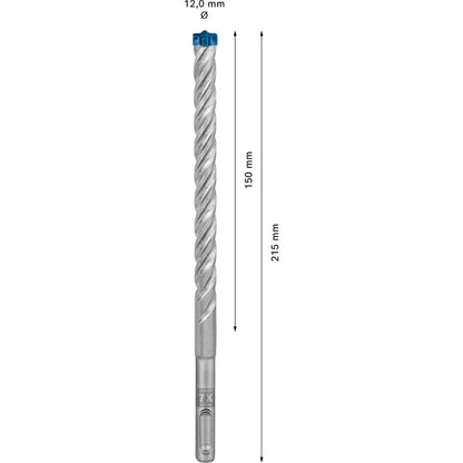 SDS Plus-7x Kırıcı Delici Uç, 12 x 150 x 215 mm