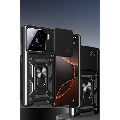 Mi 15 Kılıf Pars Lens Yüzüklü Silikon - Lacivert