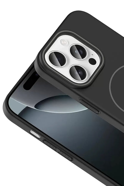 iPhone 15 Plus Broş Magsafe Kapak - Mor