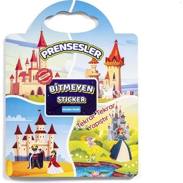Bitmeyen Sticker Kitabım ile Prensesler Eğlencesi
