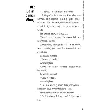 Büyük Atatürk?ten Küçük Öyküler - Eğlenceli Hikaye Kitabı