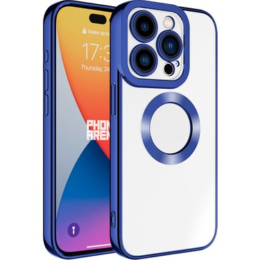 Kamera Korumalı Logo Gösteren Kılıf, iPhone 15 Pro Uyumlu