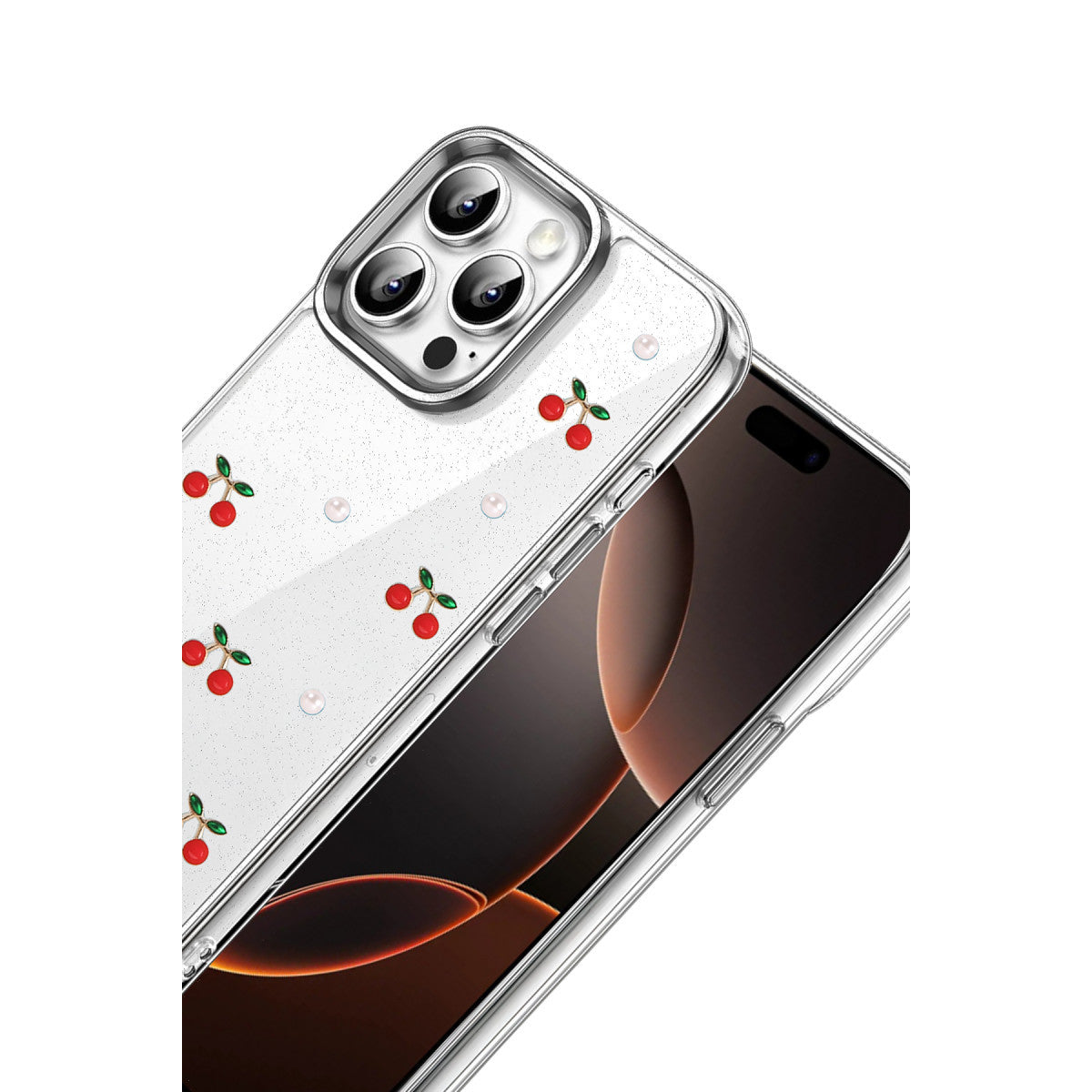 iPhone 14 Pro Max Fiyonk Desenli Kapak - Desen 9