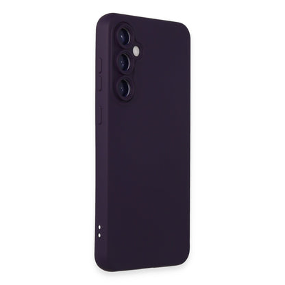 Galaxy S24 Kılıf Nano içi Kadife Silikon - Mor