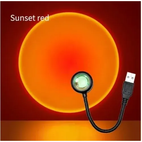 Taşınabilir USB Sunset Gün Batımı Ambiyans Işığı Lamba