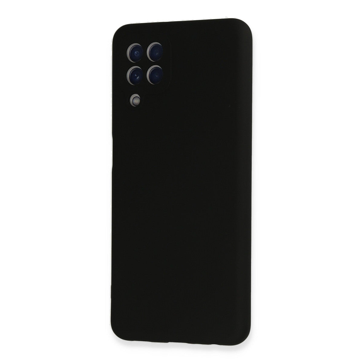 Galaxy A22 Kılıf Nano içi Kadife Silikon - Siyah