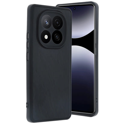 Redmi Note 14 Pro 4G Kılıf Aras Deri Kapak - Siyah