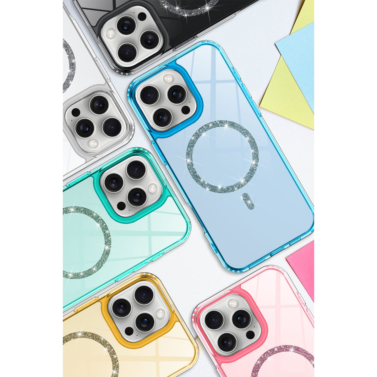 iPhone 16 Live Diamond Magsafe Kapak - Sarı