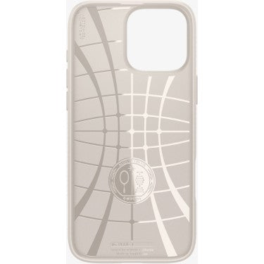 Spigen iPhone 16 Pro ile Uyumlu Kılıf Liquid Air Kaymaz Dokulu Yüzey Bej Kapak - ACS08120 (Spigen
