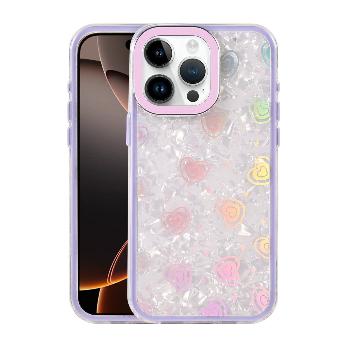 iPhone 16 Pro Lumi Desenli Kapak - Mor