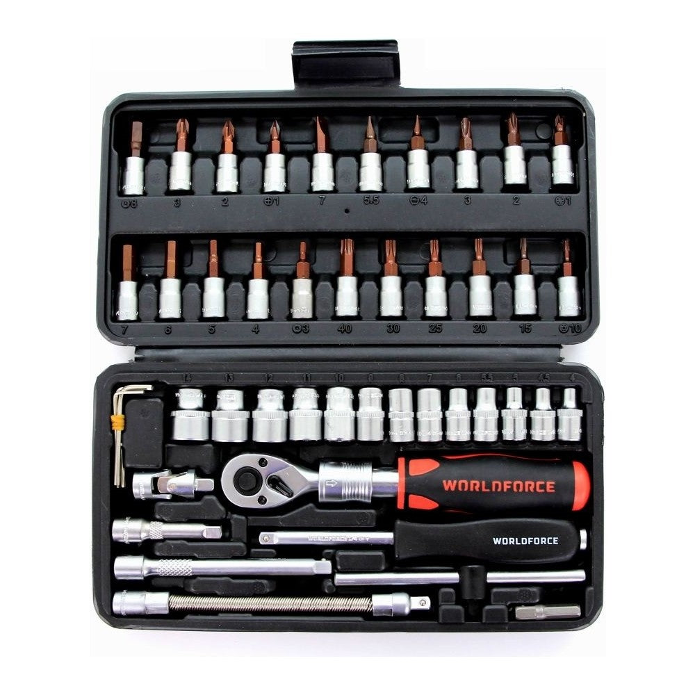 46 Parça 1/4 Lokma Takımı 4-14 mm Profesyonel Set