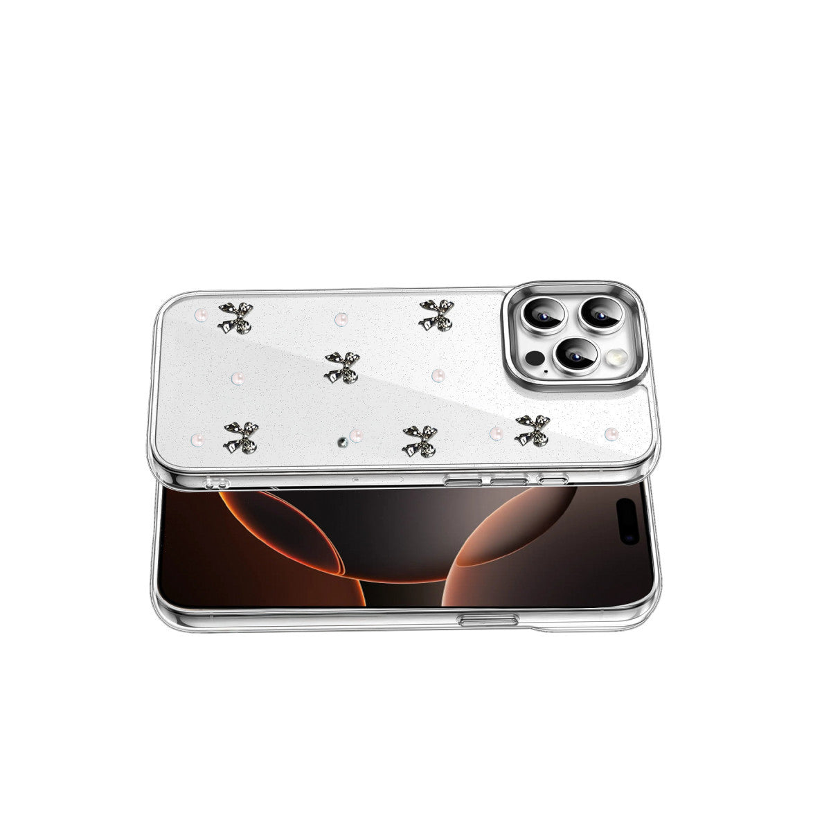 iPhone 15 Pro Fiyonk Desenli Kapak - Desen 8